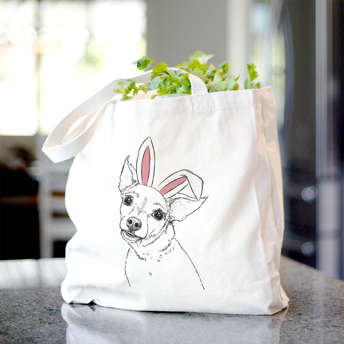 Chiweenie Tote Bag - Stylish Cotton Canvas Tote