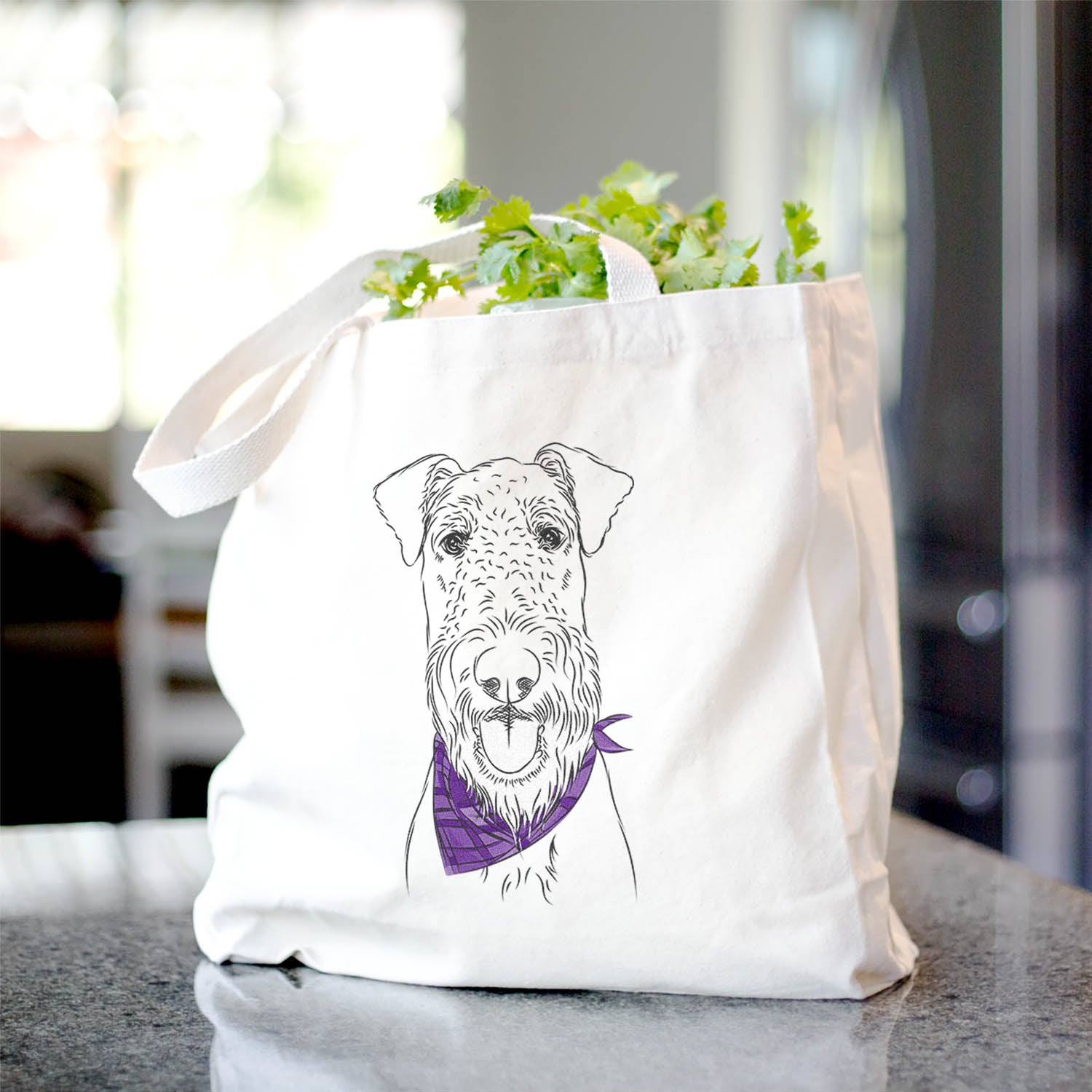 Airedale Terrier Canvas Tote Bag - Stylish and Durable