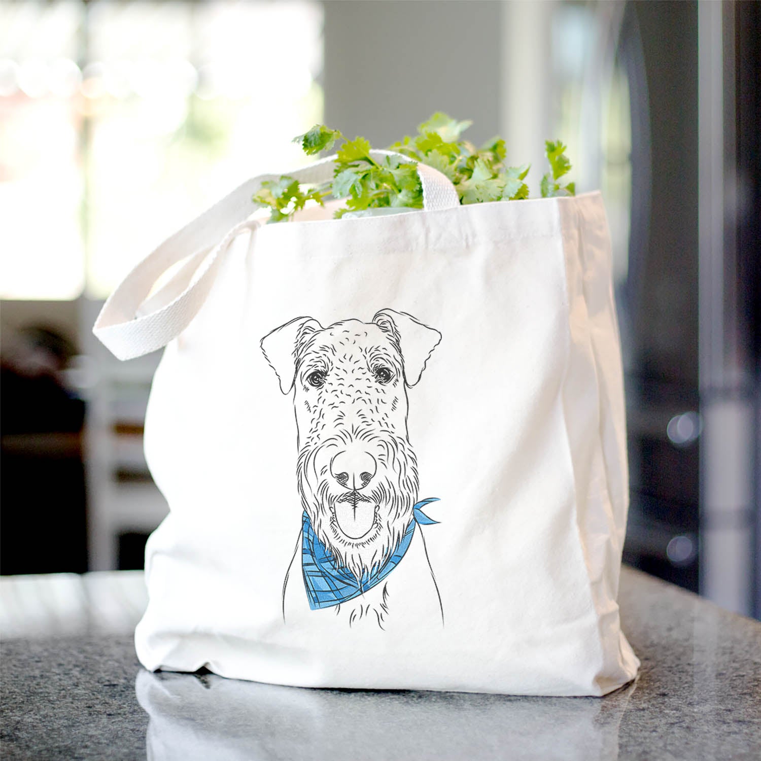 Airedale Terrier Canvas Tote Bag - Stylish and Durable